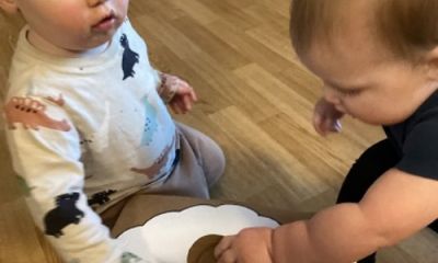 Feeding Santa Claus and Mr. Snowman!