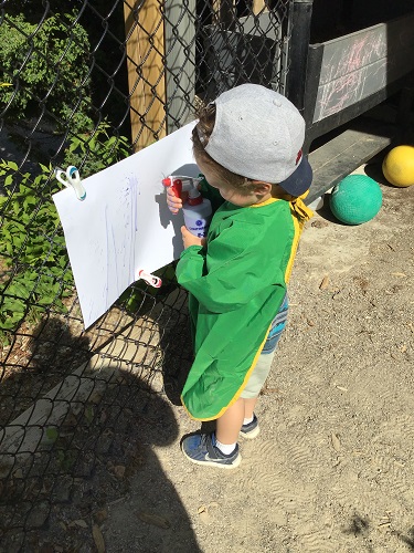 child painting