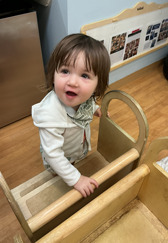 child climbing steps!