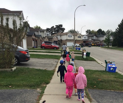 group walking