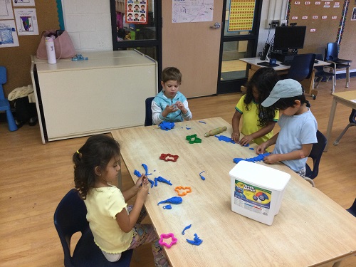 building friendships with playdough