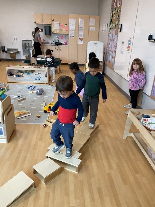 By guiding children to understand the importance of  healthy eating habits and promoting physically active activities not only in the playground but, also for indoors like our indoor- obstacle course, Yoga, dance and movement- we help them build the foundation for a happy and successful future.
