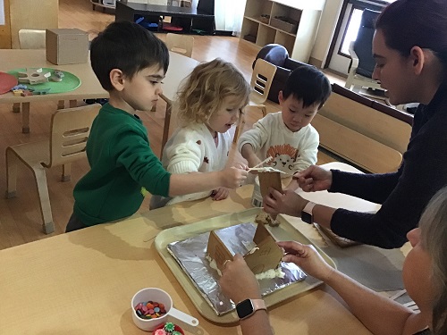 educator guiding an activity